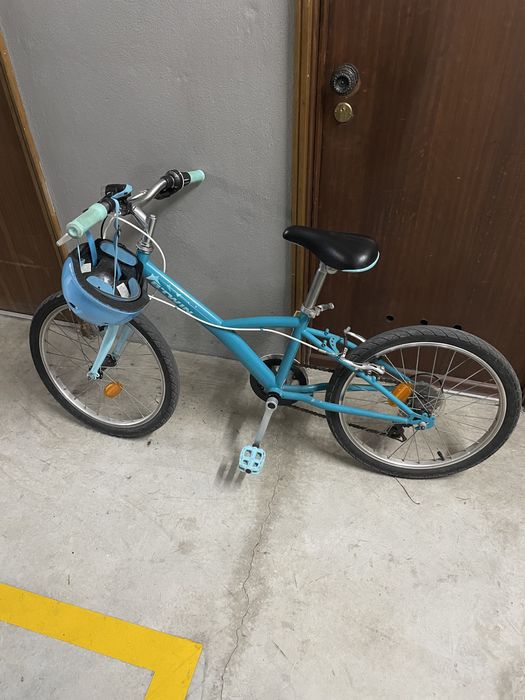 Bicicleta azul crianca 30eue