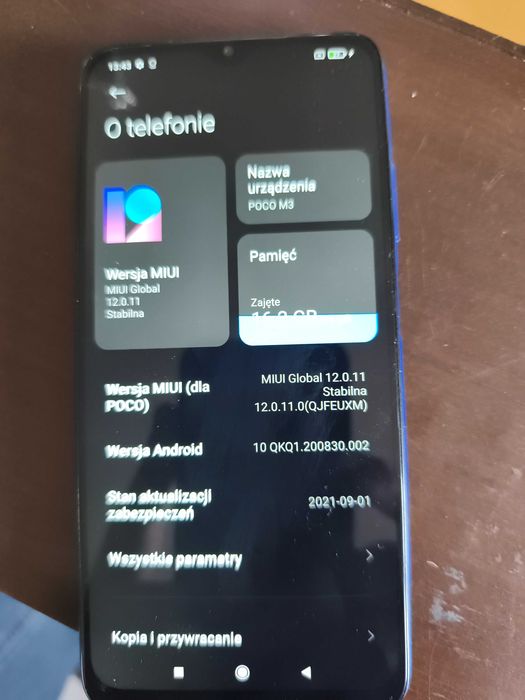 Poco M 3.          . Uszkodzony