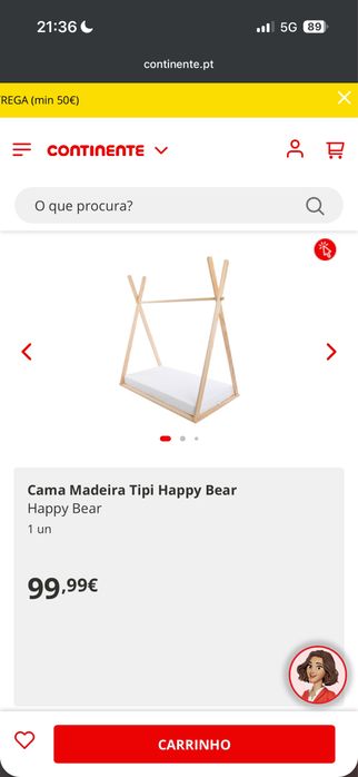 Cama montessori com colchão