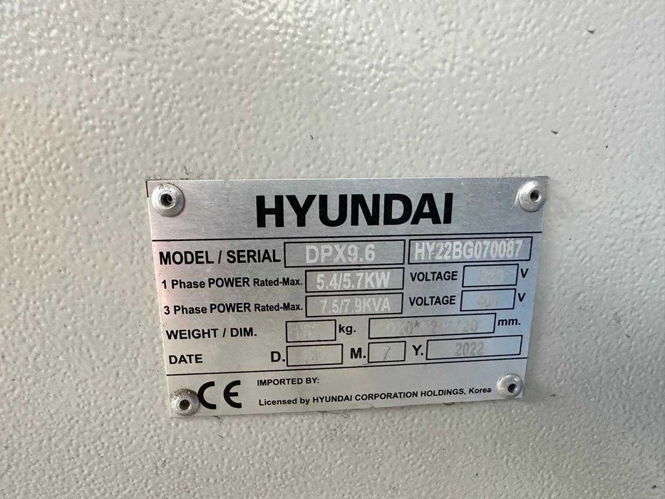 Генератор дизельний Hyundai DPX 9.6