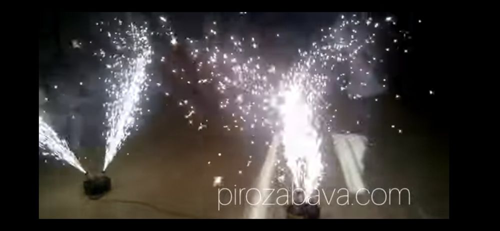 Дим важкий фонтани конфеті