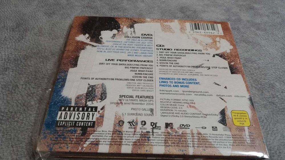 jay-z, linkin park - collision course. европейский cd + dvd