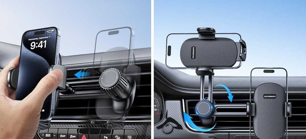 Suporte telemóvel carro | ventilação | iphone Samsung Huawei Xiaomi