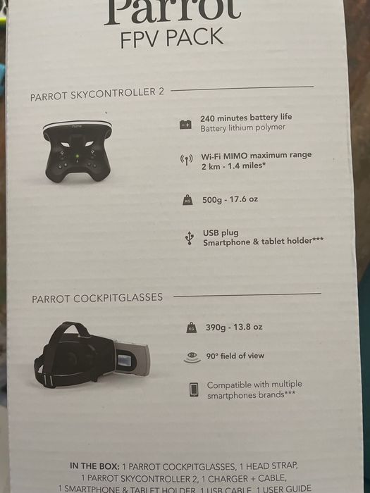 Parrot fpv pack novo