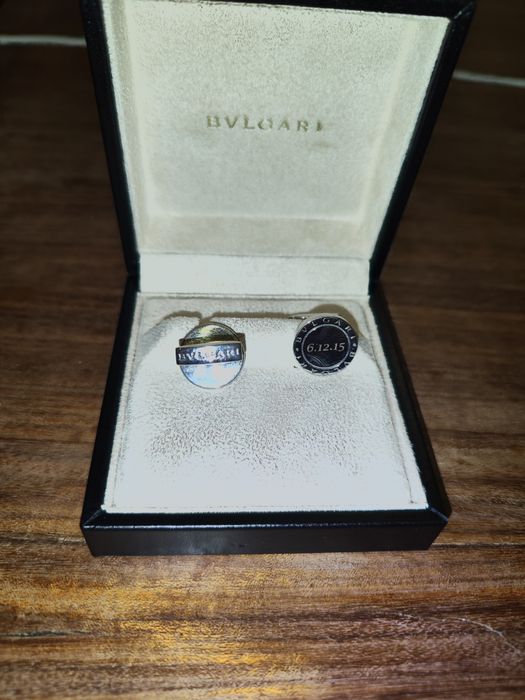 Botões punho Bvlgari em prata