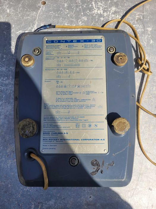 Электромеханический калькулятор CONTEX - 30