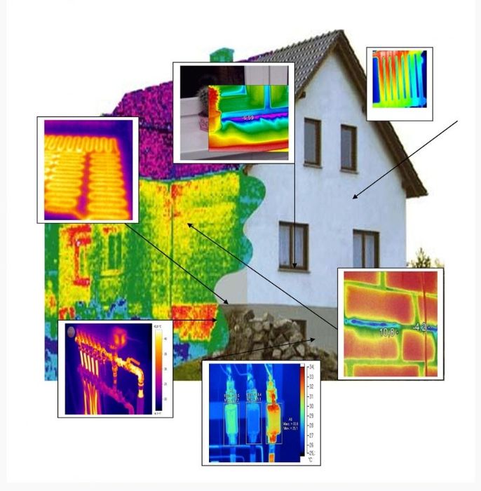 Тепловізійне обстеження Одеса. Пошук тепловтрат. Одеса та область