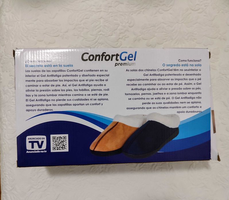 Vendo chinelos de gel anti-fadiga unissexo (Tamanho M)