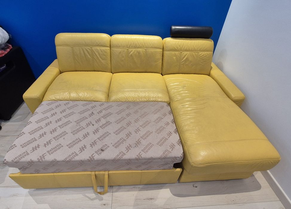 Narożnik skóra naturalna.