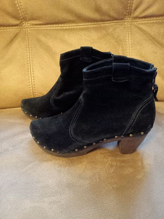 Ботильоны  натуральная замша