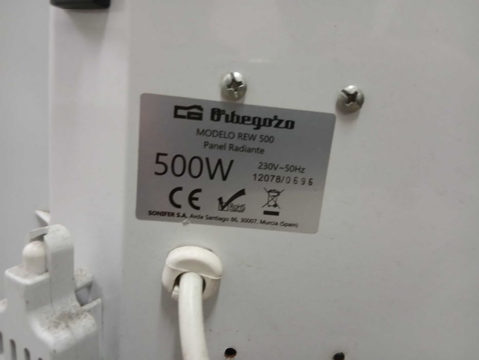 Painel radiante digital Orbegozo com wifi e apk
