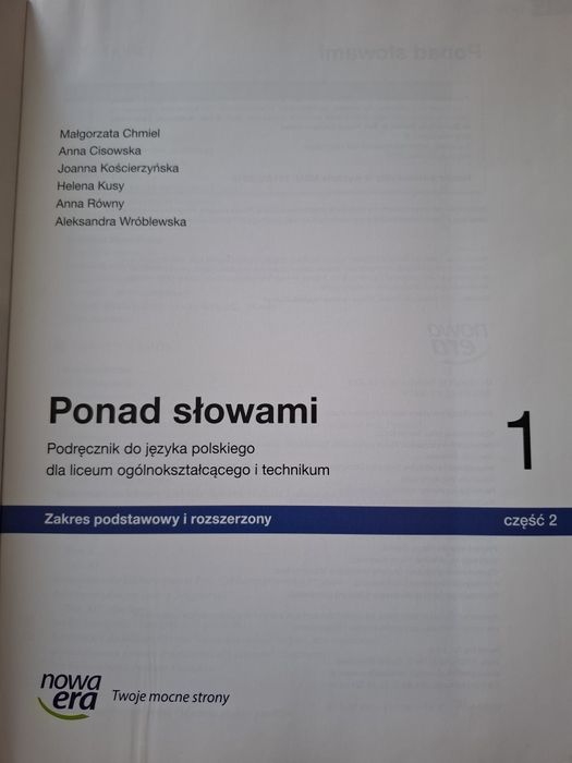 Ponad słowami 1 część 2 nowa era