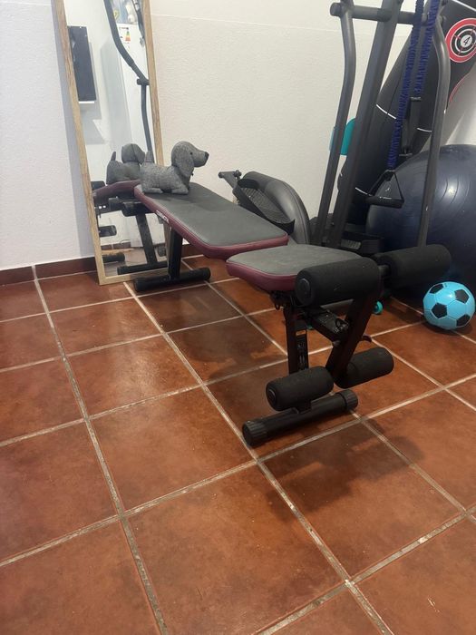 Banco de exercícios + elíptico Domyos EL120.