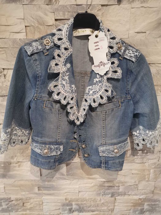 Wdzianko dżinsowe, marynarka damska