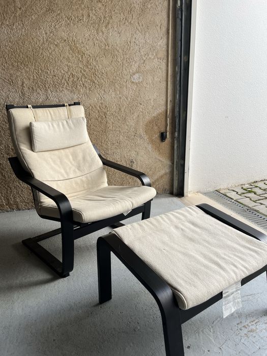 Poltrona com pousa pes POANG IKEA