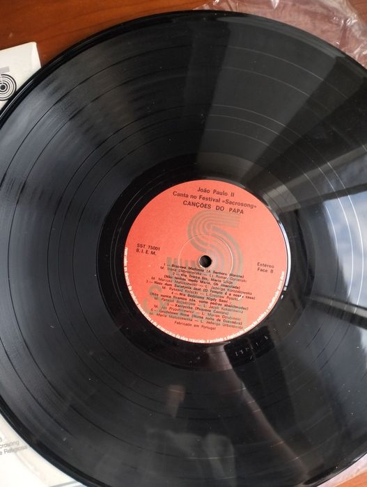 Disco de vinil LP Papa João Paulo II Canta no Festival Sacrosong