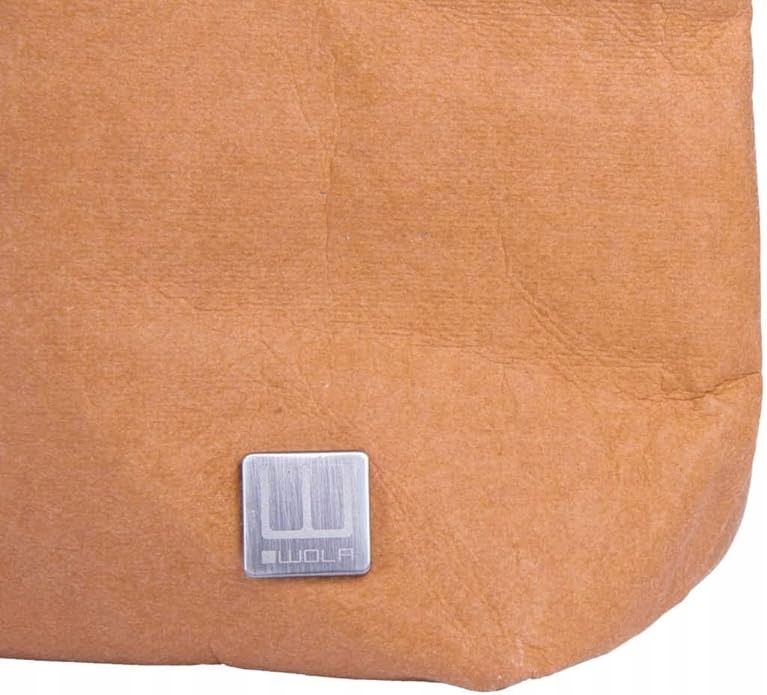 Torebka Damska SHOPPER na ramię z Wegańskiego papieru KRAFT WOLA BEŻ