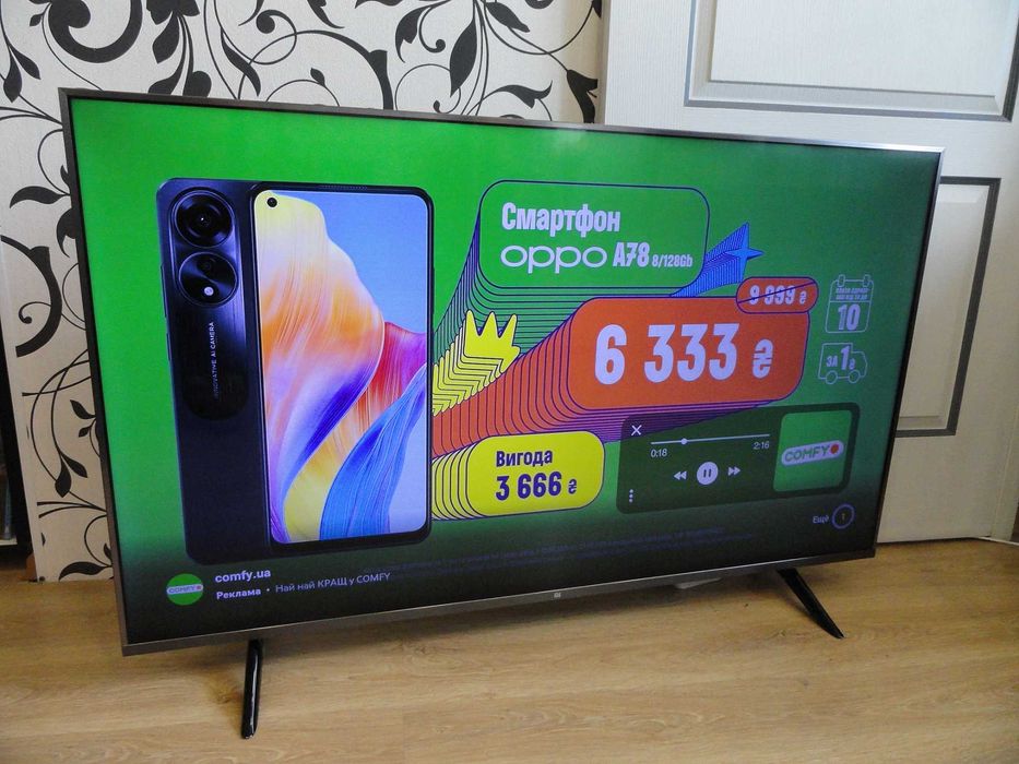 4К смарт телевизор Xiaomi 50 дюймов