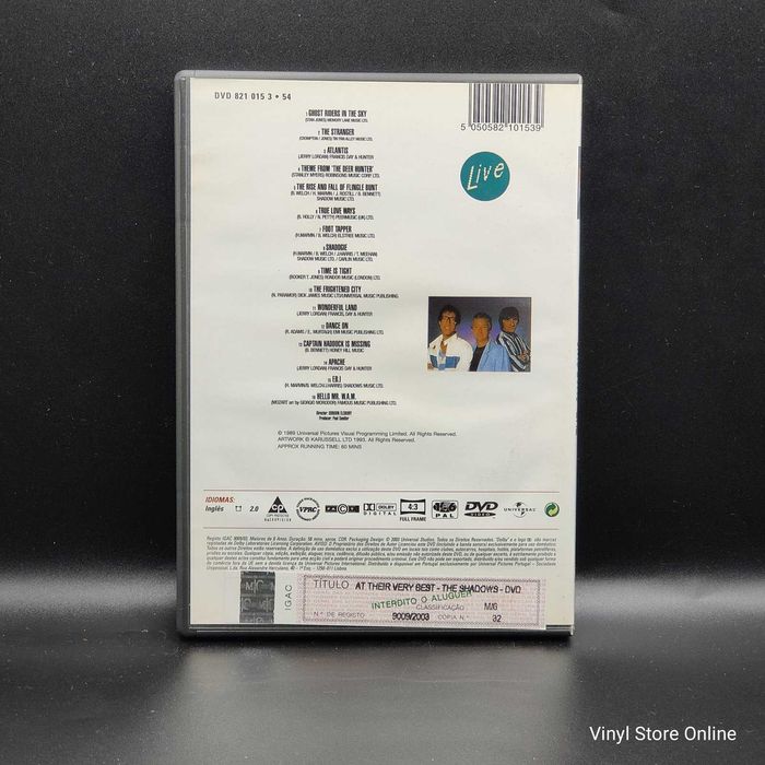 DVD Música - The Shadows - At Their Very Best Live - Ref.MCLE