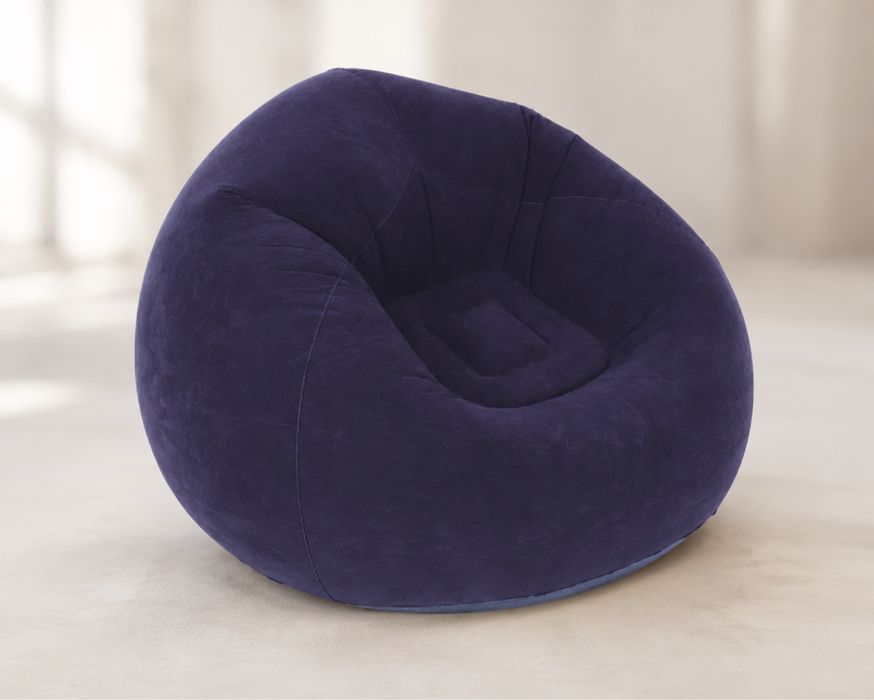 Надувное кресло-пуф Inflatable Sofa / Надувное кресло-мешок 110×110×85 см