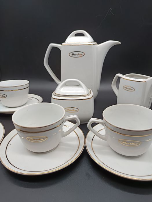 Zestaw Kawowy Ćmielów Pułaski, Firma Radix  ,PRL