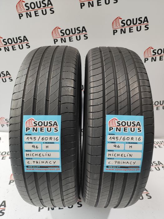 110 Euros 2 pneus como novos 195-60R16 96 H Michelin Oferta dos Portes