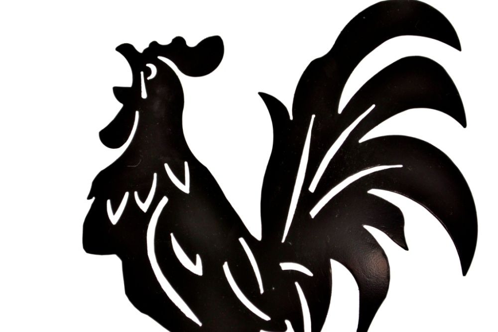 Wiatrowskaz Kogut z kierunkami wiatru - solidny, wysoka jakość