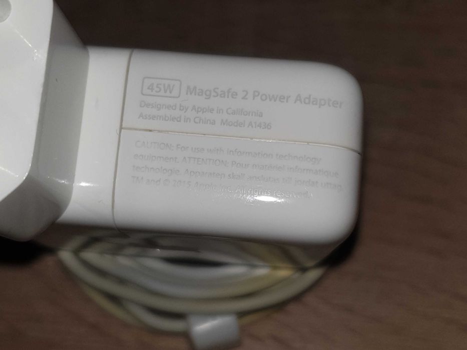 Org Zasilacz Ładowarka Apple Macbook Magsafe 2 45W 14,85V 3,05A A1436