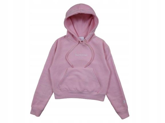 JUICY COUTURE Bluza Damska z Kapturem Różowa Logowana r. S