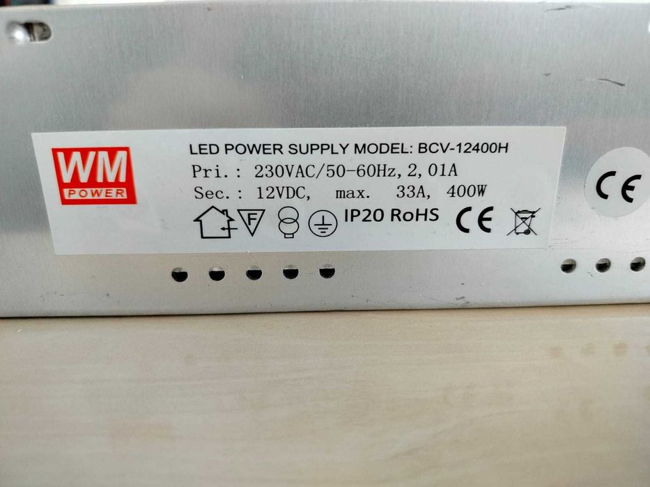 Zasilacz impulsowy 12V 33A 400W do taśm led