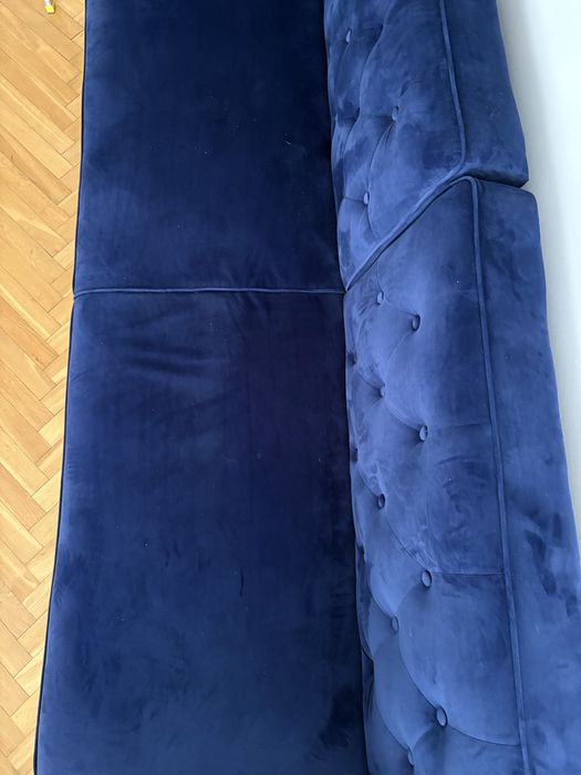 Kanapa granatowa, tanio do 4.01