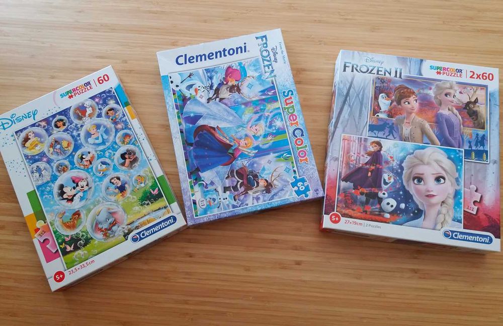 Conjunto de Puzzles 60 Peças 5+ DISNEY / FROZEN - Clementoni - c/Novos