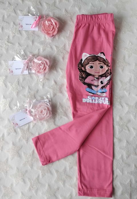 Różowe legginsy Koci Domek Gabi 122 getry leginsy legi Gabbys Dollhous