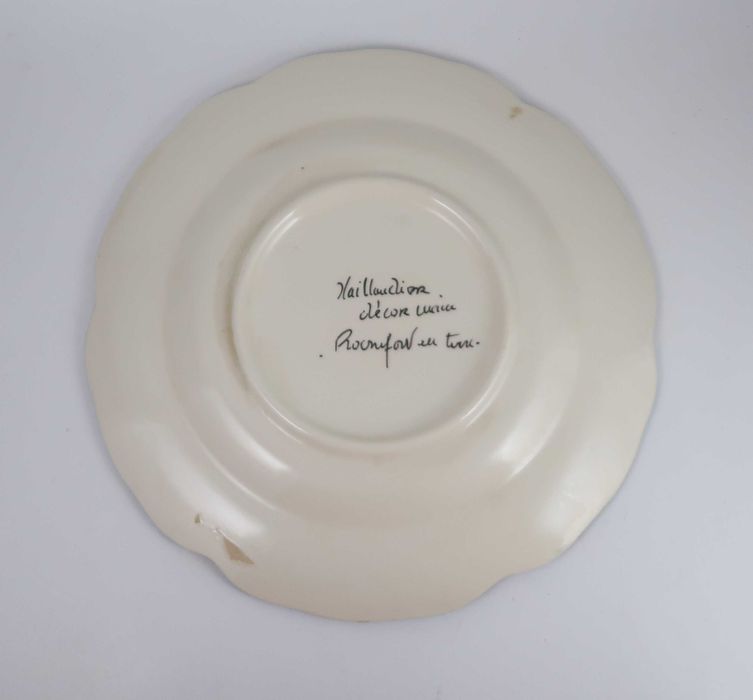 Prato Galo Faiança Francesa - 26 cm