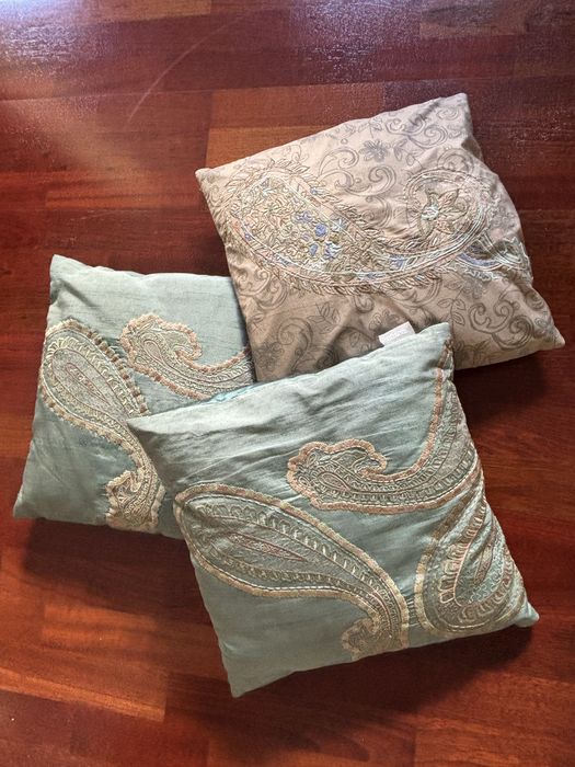 2 conjuntos de almofadas - azul