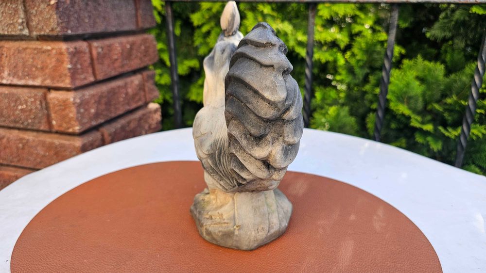 Ceramiczna figura kogut,vintage lat 70,wys.23,5 cm.