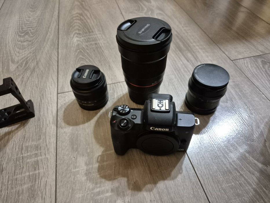 Canon m50 - bogaty zestaw