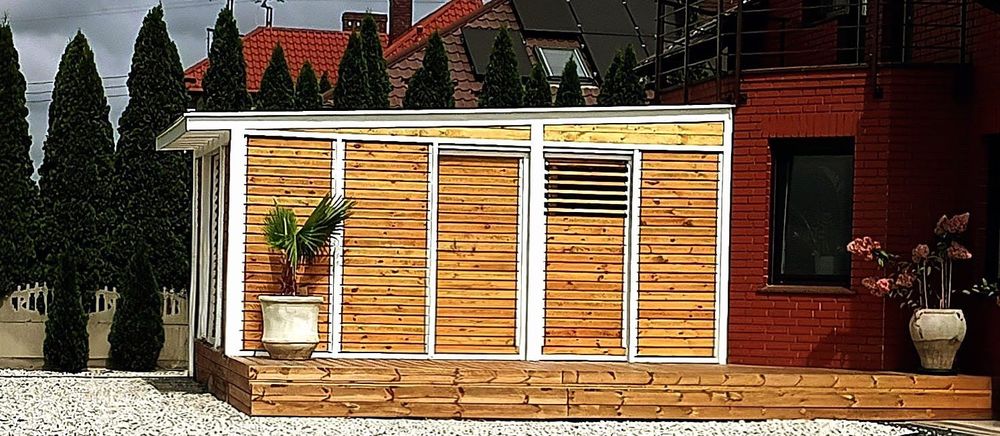 Pergole, zadaszenia tarasów, tarasy