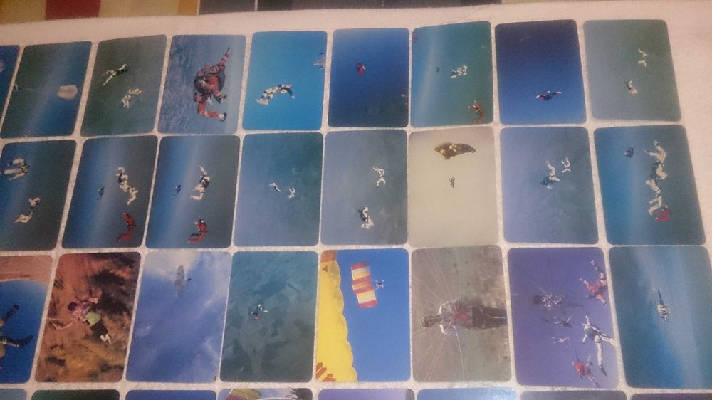 paraquedismo (75 calendários) coleção completa e numerada - rara 1993
