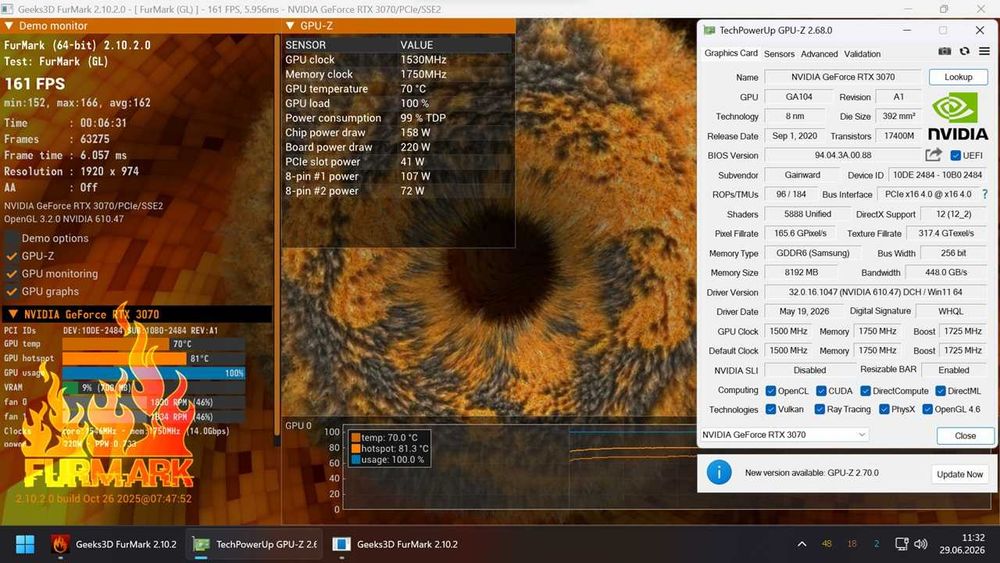 Gainward GeForce RTX 3070 8GB