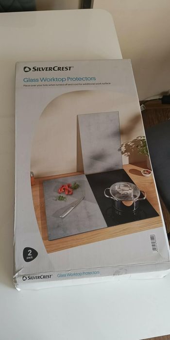 Deska ochronna na indukcję szklana 2szt  glass protectors worktop