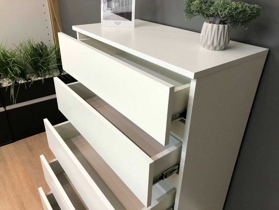 Комод "Софі" Білий на п'ять шухляд без ручок.Тумба для речей в спальню