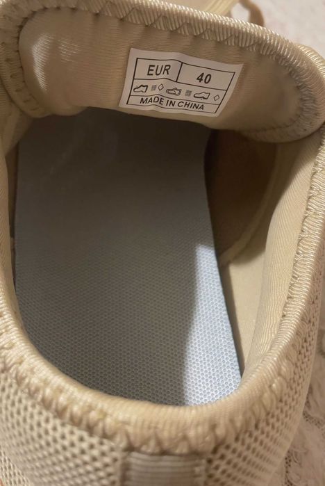 Beżowe sneakersy damskie BAREFOOT na szeroką stopę - rozmiar 40 - NOWE
