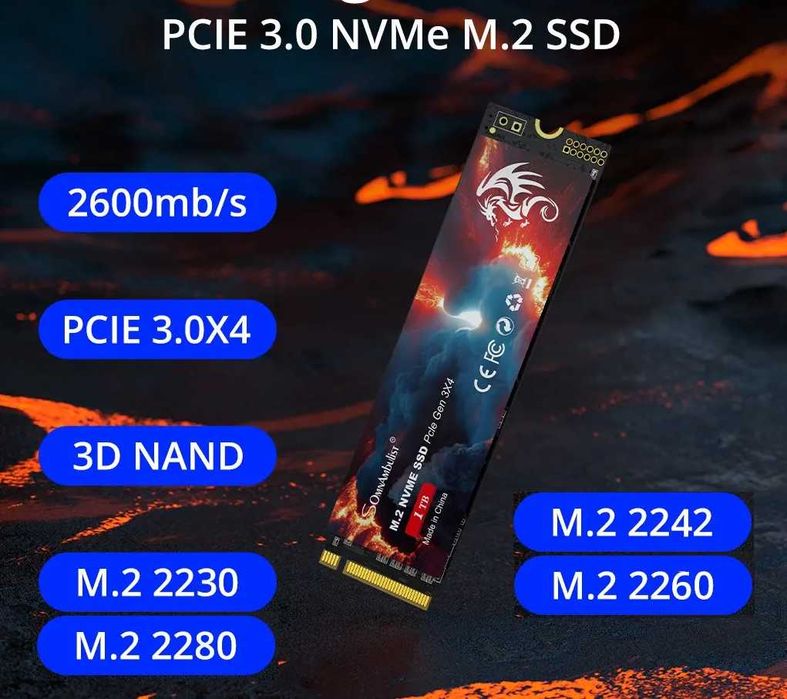 Новые SSD M2 NVME SOmnAmbulist 2230-2280