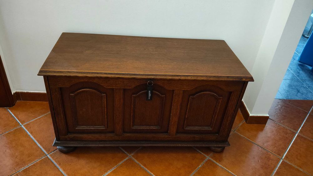 Arca de Madeira, abertura frontal, em excelente estado