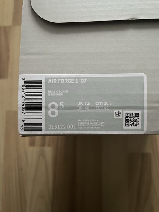 Nike Air Force 1 Black