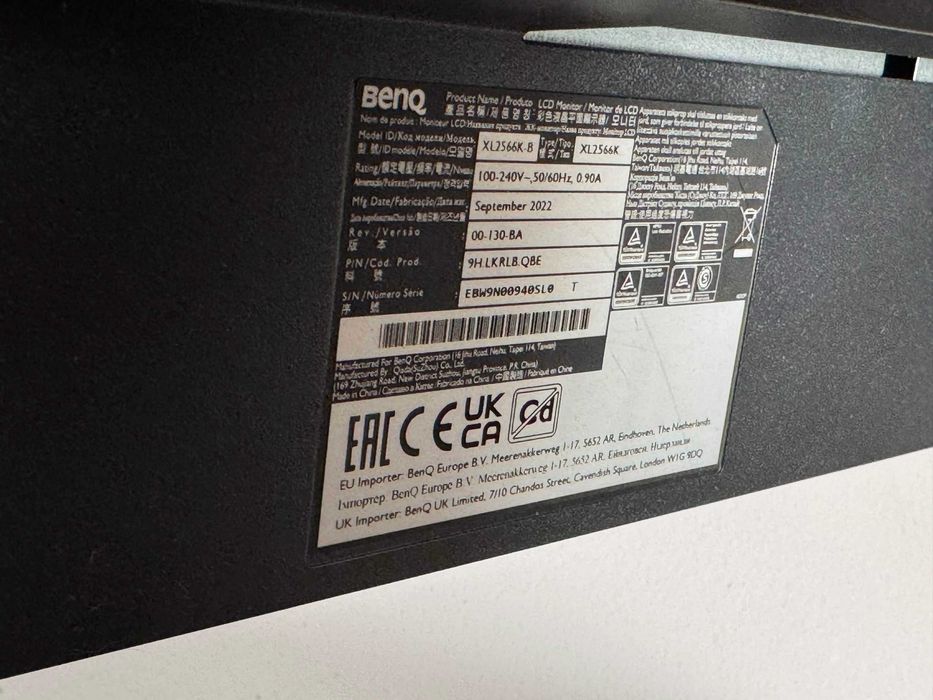 Monitor BenQ Zowie 360Hz DyAc⁺ XL2566K