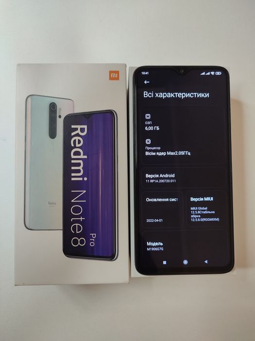 Xiaomi redmi note 8 pro, 6/64Gb