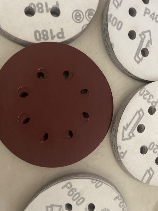 Шліфовальні круги на ліпучці 120мм всіх розмірів