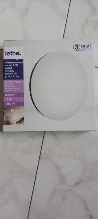Okrągły plafon led podtynkowy